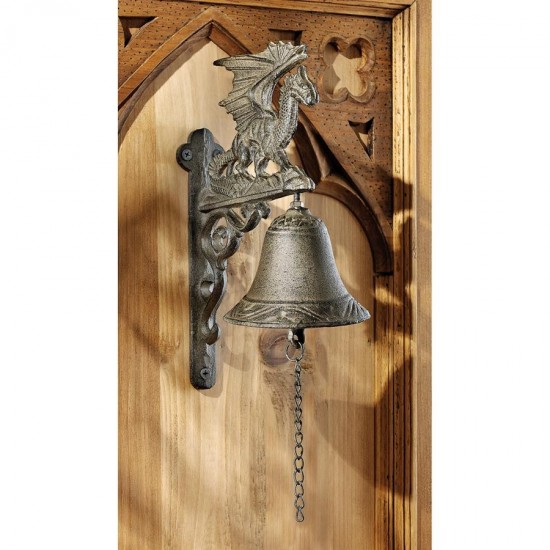 Design Toscano Dragon Of Murdock Manor Iron Bell