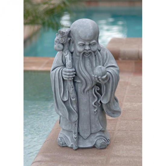 Design Toscano Shou Xin Gong God Of Longevity Statue