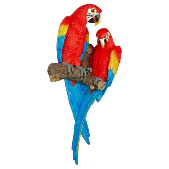 Design Toscano Tropical Scarlet Macaws