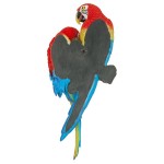 Design Toscano Tropical Scarlet Macaws