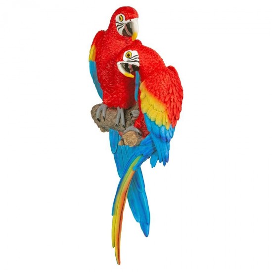 Design Toscano Tropical Scarlet Macaws