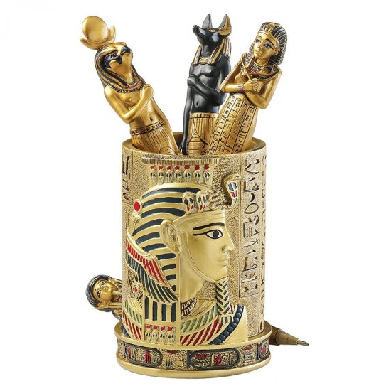 Design Toscano Pharaoh Pen Cup