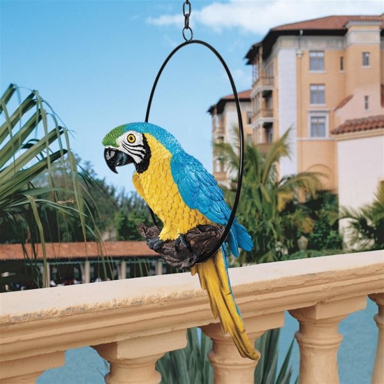 Design Toscano Medium Polly In Paradise Parrot