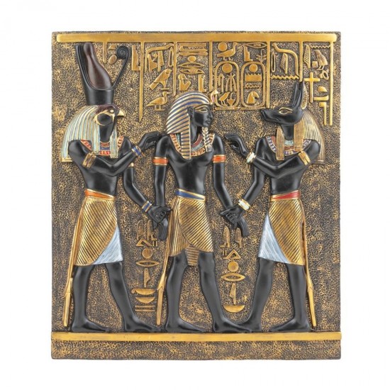 Design Toscano Rameses I Between Horus & Anubis Plaque