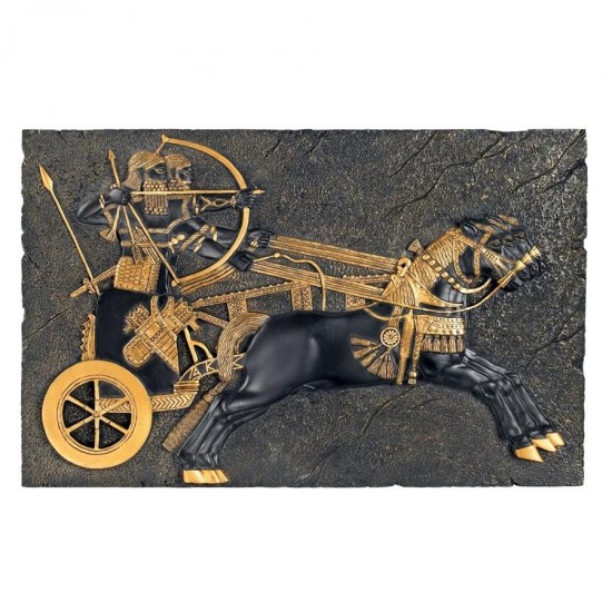 Design Toscano Assyrian War Chariot Plaque