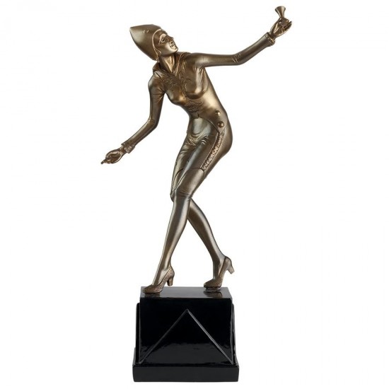 Design Toscano Art Deco Harlequin Dancer Statue