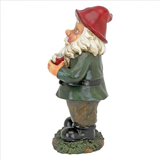 Design Toscano Foul Finger Tipsy Tim Garden Gnome