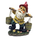 Design Toscano Barney Two Buckets Garden Gnome Statue