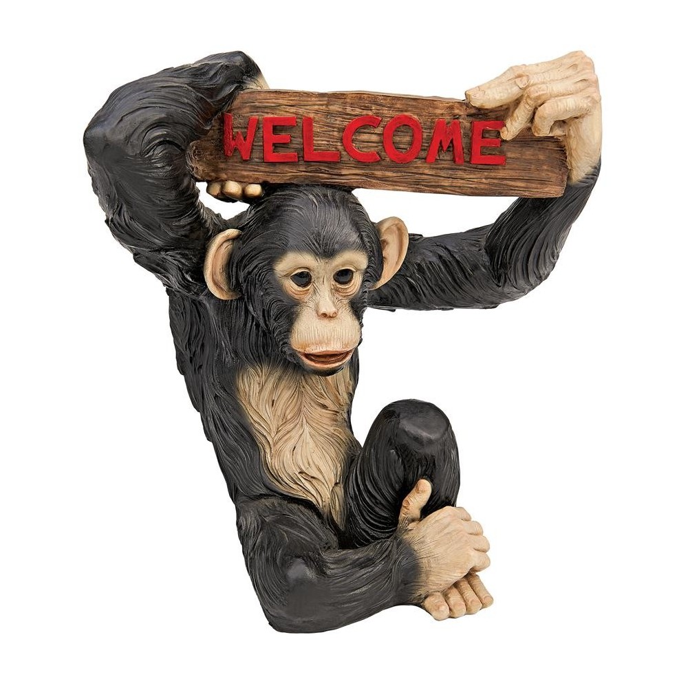 Design Toscano Monkey Business Jungle Welcome Sign