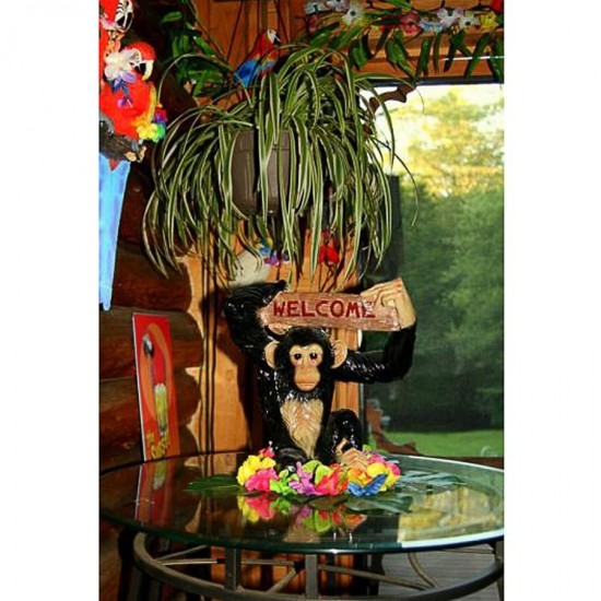 Design Toscano Monkey Business Jungle Welcome Sign