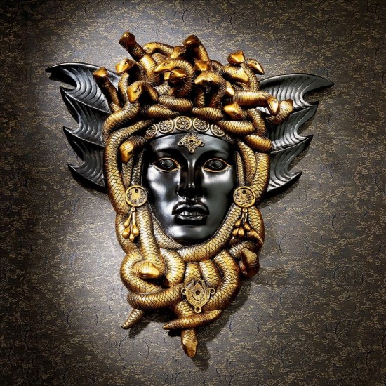 Design Toscano Medusa Head Of Snakes Wall Sculpture