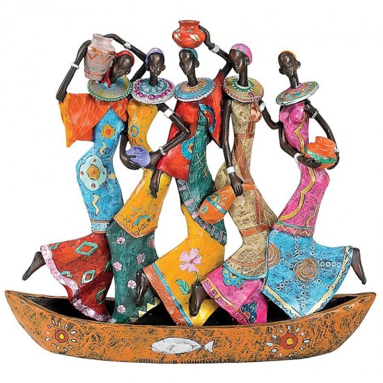 Design Toscano Maiden Water Carriers Of Ghana