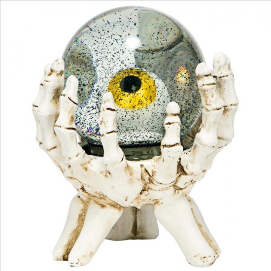 Design Toscano All Seeing Eye Of The Skeleton Water Globe