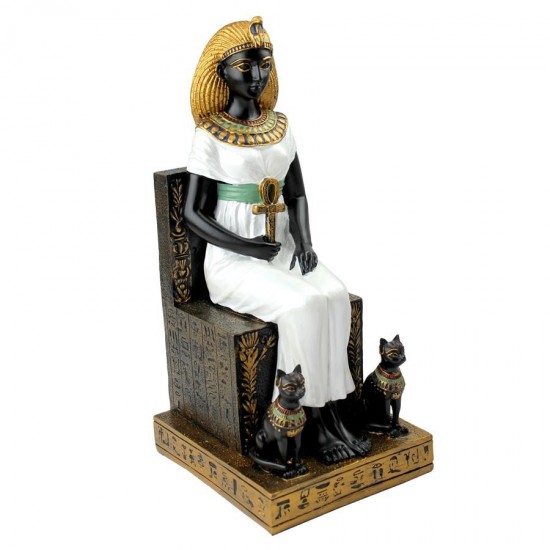 Design Toscano Queen Cleopatra On Throne Statue