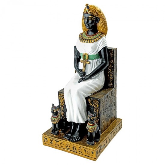 Design Toscano Queen Cleopatra On Throne Statue