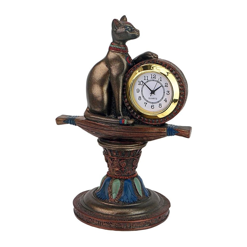 Design Toscano Bastets Egyptian Altar Clock