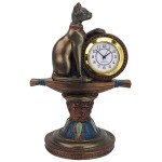 Design Toscano Bastets Egyptian Altar Clock