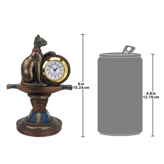 Design Toscano Bastets Egyptian Altar Clock