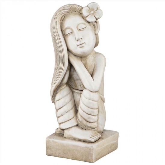 Design Toscano Long Haired Lotus Girl Statue