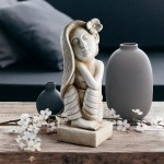 Design Toscano Long Haired Lotus Girl Statue