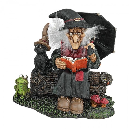 Design Toscano Book Of Spells Witch Statue