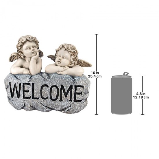 Design Toscano Raphaels Cherub Twins Welcome Statue