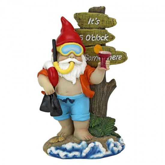 Design Toscano Happy Hour Tropical Garden Gnome