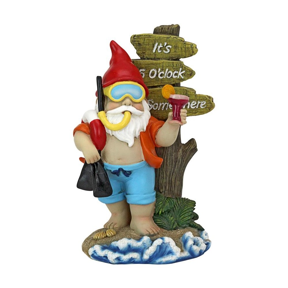 Design Toscano Happy Hour Tropical Garden Gnome