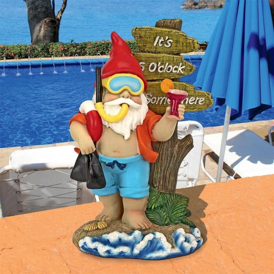 Design Toscano Happy Hour Tropical Garden Gnome