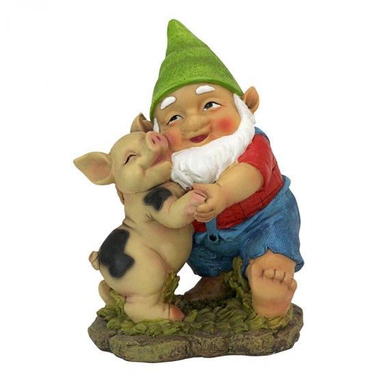 Design Toscano Happy As A Pig In Slop Garden Gnome