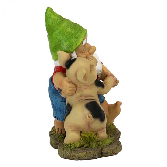 Design Toscano Happy As A Pig In Slop Garden Gnome