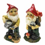 Design Toscano Gulliver & Mushroomie Garden Gnomes Set