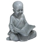 Design Toscano Baby Buddha Studying Statue