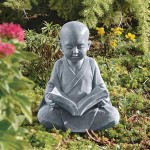 Design Toscano Baby Buddha Studying Statue