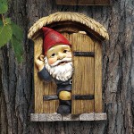 Design Toscano Door Gnome Tree Sculpture