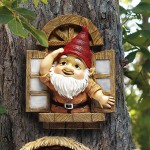 Design Toscano Window Gnome Tree Sculpture