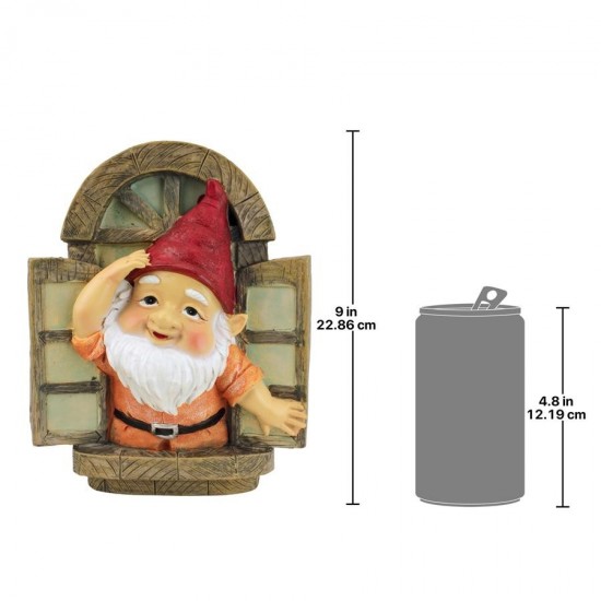 Design Toscano Window Gnome Tree Sculpture