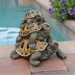 Design Toscano Medium Threes A Crowd Turtle Statue