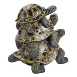Design Toscano Medium Threes A Crowd Turtle Statue