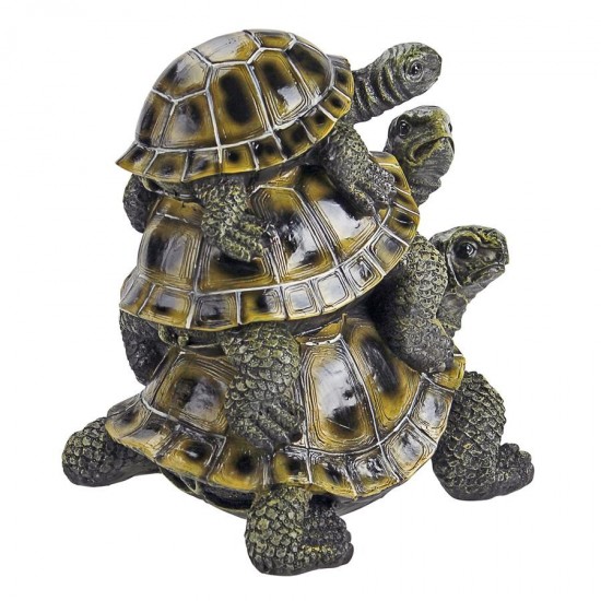 Design Toscano Medium Threes A Crowd Turtle Statue