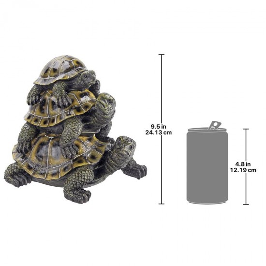 Design Toscano Medium Threes A Crowd Turtle Statue