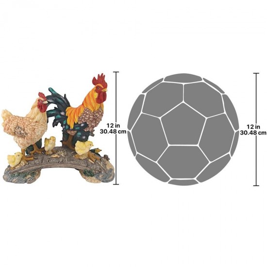 Design Toscano Chickens Bridging The Roost Statue