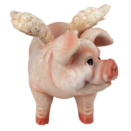 Design Toscano Flying Pig Statue Standing