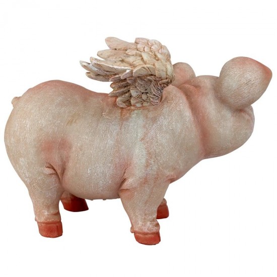 Design Toscano Flying Pig Statue Standing