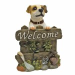 Design Toscano Jack Russell Dog Welcome Sign