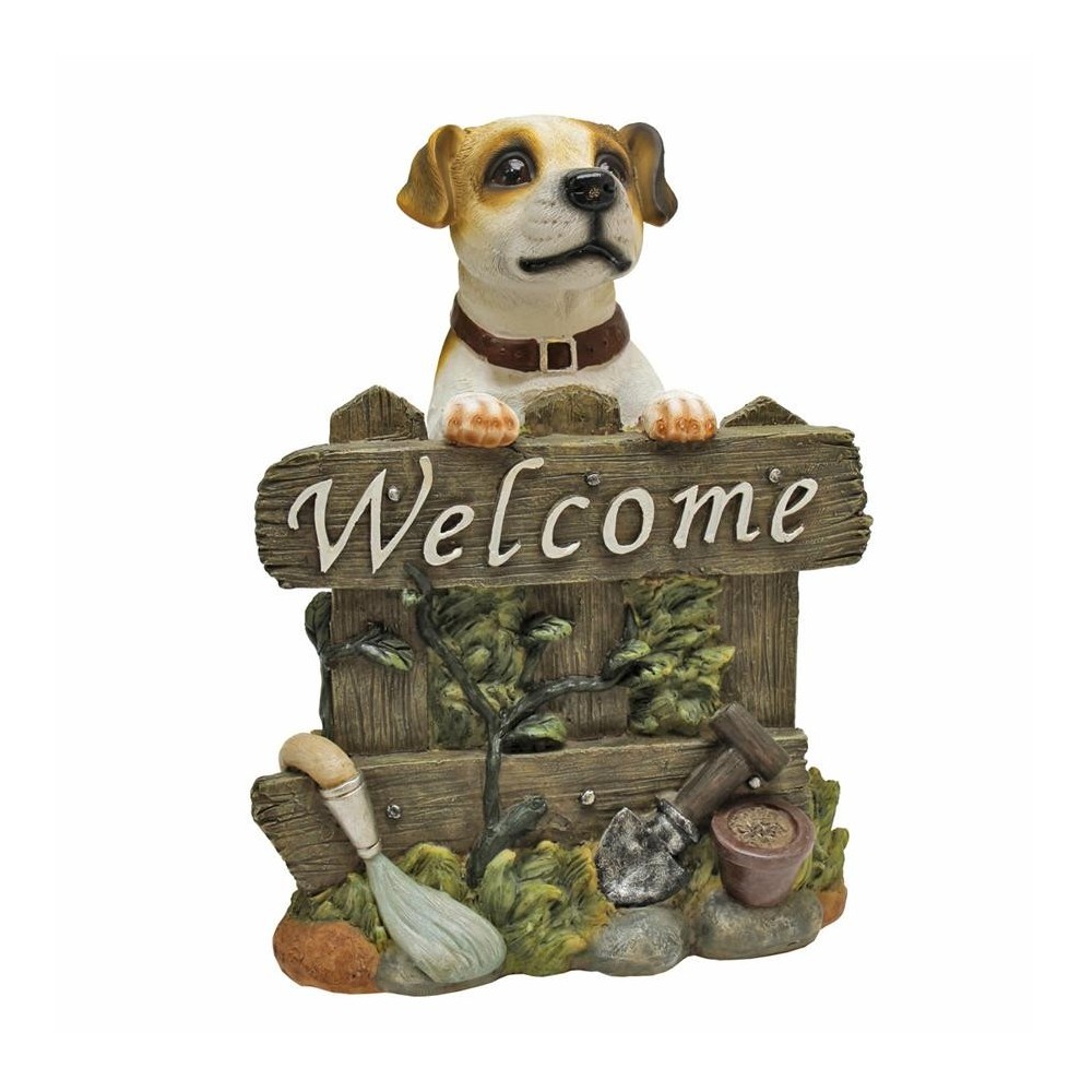 Design Toscano Jack Russell Dog Welcome Sign