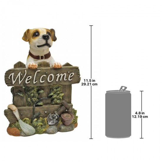 Design Toscano Jack Russell Dog Welcome Sign