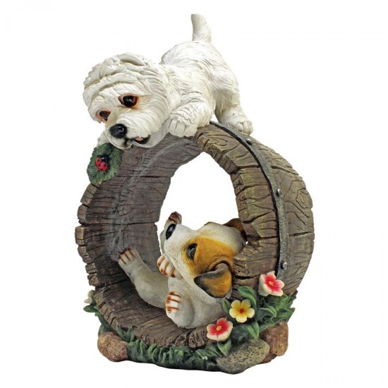 Design Toscano Playful Puppy Dogs Statue