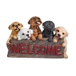 Design Toscano Puppy Parade Welcome Sign