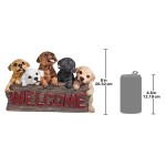 Design Toscano Puppy Parade Welcome Sign